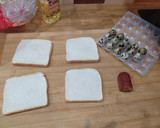 Foto del paso 3 de la receta: Pan con huevos de codorniz y chorizo