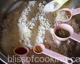 A picture of step 3 of Bedmi puri (spiced whole wheat Indian puffed bread).