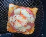 พิซซ่าขนมปังอย่างง่าย วิธีทำสูตร 3 รูป