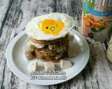 รูปขั้นตอนการทำที่ 2 ของ แพนเค้กอะโวคาโดบด x อกไก่ xไข่ดาว