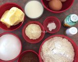 Foto langkah ke 1 dari resep Topo Map Love Cake (butter Cake).