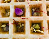 A picture of step 6 of Pistachio baklava waffle.