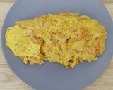 Une image de l'étape 4 de Omelette aux poireaux et pomme de terre (reste de farce de tarte.