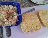 Foto del paso 3 de la receta: Pan de avena en microondas con ensalada de atún