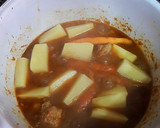 Foto del paso 16 de la receta: Pollo en salsa de jengibre fresco, cardamomo con patatas y zanahoria