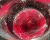 A picture of step 3 of Chia Seeds in Red Drink.