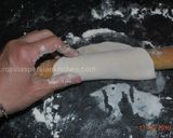 A picture of step 7 of Stuffed Flat Naan Bread (Kelane/Bolani)نان کلانه.