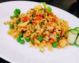 A picture of step 4 of Chak Angouba vegetable pulao.