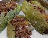 A picture of step 4 of Stuffed Caigua (Archucha) with Ground Meat.