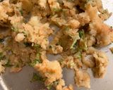 A picture of step 1 of Aloo parantha.