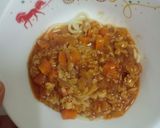 รูปขั้นตอนการทำที่ 7 ของ สปาเก็ตตี้ซอสเห็ดและหมูบด