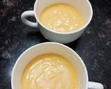 A picture of step 2 of Kesar badam mug cakes with shrikhand frosting.