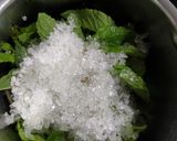 A picture of step 1 of Fresh Mint Mojito.