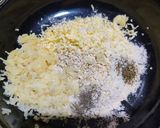 A picture of step 1 of Potato and cheese flatbread.