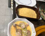 Foto del paso 4 de la receta: Jamoncitos de alas de pollo al limón con corazones rotos de alcachofa y pimiento asado