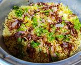 A picture of step 6 of Chicken dum biryani.