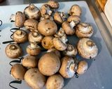 Une image de l'étape 10 de Nouilles aux crevettes et champignons au gingembre et curry.