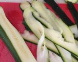 A picture of step 1 of Courgette and Smokey Cheese Roses.