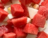 Foto del paso 3 de la receta: Postre de verano: Sandía y melón, con frutos secos