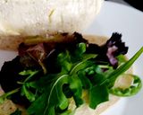 A picture of step 1 of My Buttermilk coated chicken on Soft Focaccia Bread with Salad.