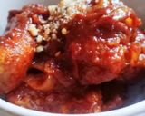 Foto langkah ke 10 dari resep Yangnyeom chicken (양념치킨) spicy korean fried chicken.