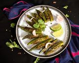 A picture of step 6 of Okra stuffed with Cluster Beans Chutney.