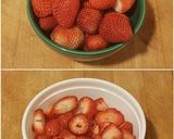Foto del paso 1 de la receta: "The Mummy". Hojaldre relleno de queso fresco y fresas con miel