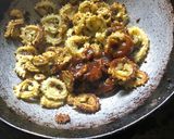 A picture of step 2 of Split moong dal karela.