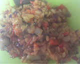 Foto del paso 5 de la receta: Sepia rellena de arroz teriyaki con mahonesa de ajo negro