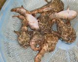 Hình bước làm 1 của món Cá mao ếch xào xả ớt