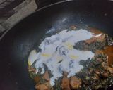 A picture of step 5 of Palak gosht.