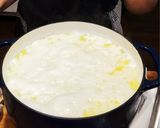 A picture of step 3 of Quesillo.