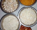 A picture of step 1 of Chivda mixture 😋.