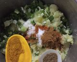 A picture of step 2 of Alu ka samosa.