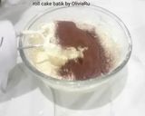 Foto langkah ke 7 dari resep Roll cake brownies batik.