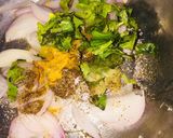A picture of step 2 of Kashmiri bread pakora.