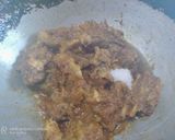 A picture of step 9 of Kosha Mangsho.
