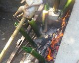 Hình bước làm 5 của món Gà nướng ăn cùng cơm lam
