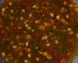 A picture of step 3 of Laal chutney.