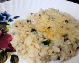 A picture of step 6 of Ghee pongal/ven pongal.