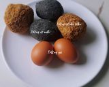 Hình bước làm 1 của món Chả TRỨNG hấp tam sắc