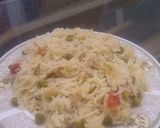 A picture of step 1 of Mattar pulao.