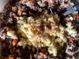 Hamburguesas de carne de res y verduras para horno