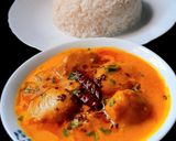A picture of step 9 of Authentic Bihari Style Kadhi Badi.