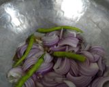 A picture of step 6 of Prawn pulao.