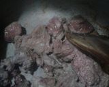 A picture of step 2 of Roghani mutton masala.