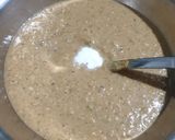 A picture of step 3 of Chinese idli from roti and daal.