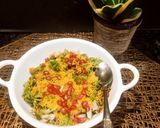 A picture of step 7 of Green Moong Dal Chaat.