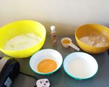 A picture of step 3 of Belgian waffles # breakfast delight.
