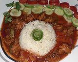 A picture of step 7 of Gobhi Munchorian with Zeera Rice.
